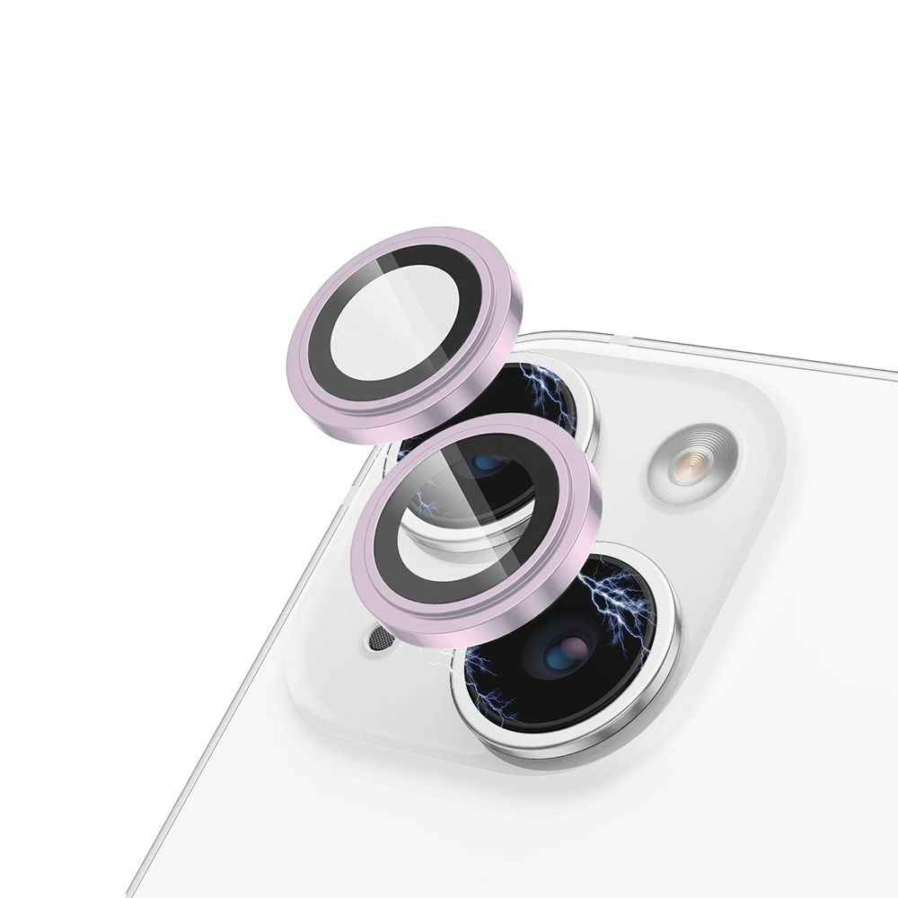 Lito S+ Camera Glass Protector sklo na kameru iPhone 15 / iPhone 15 Plus – ružové KF2315051