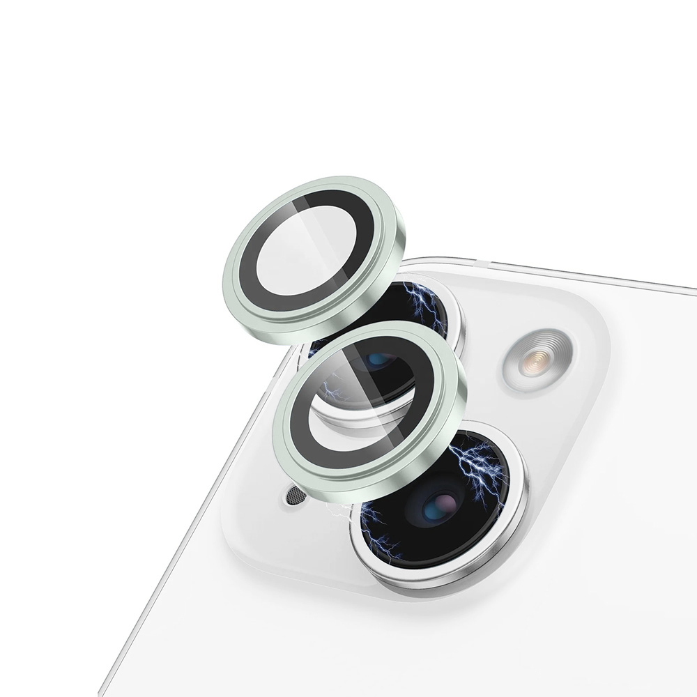 Lito S+ Camera Glass Protector sklo na kameru iPhone 15 / iPhone 15 Plus – zelené KF2315052