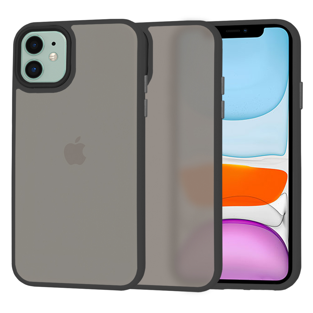 Techsuit HaloFrost Series kryt na iPhone 11 – čierny KF2324434