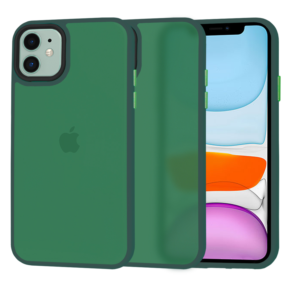 Techsuit HaloFrost Series kryt na iPhone 11 – polnočná zelená KF2324437