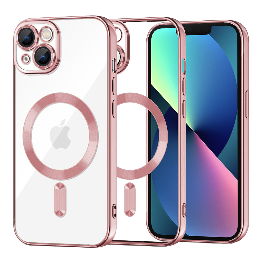 Techsuit Luxury Crystal MagSafe kryt na iPhone 13 – ružový KF2324567