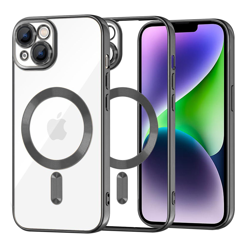 Techsuit Luxury Crystal MagSafe kryt na iPhone 14 Plus – čierny KF2324602