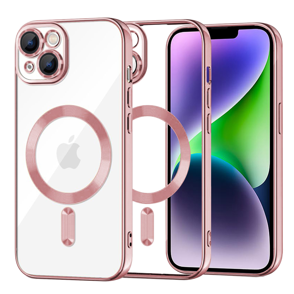 Techsuit Luxury Crystal MagSafe kryt na iPhone 14 Plus – ružový KF2324603