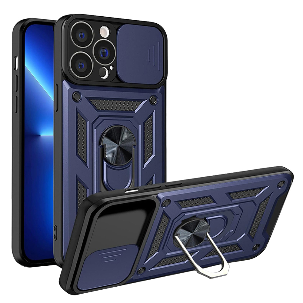 Techsuit CamShield Series kryt na iPhone 13 Pro – modrý KF2325392