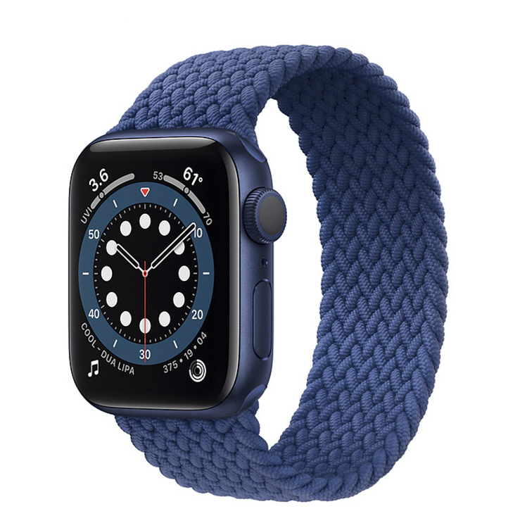 Nylonový elastický remienok na Apple Watch Farba: Modrá, Veľkosť remienka a ciferníka Apple Watch: L - 140mm(42/44/45mm)