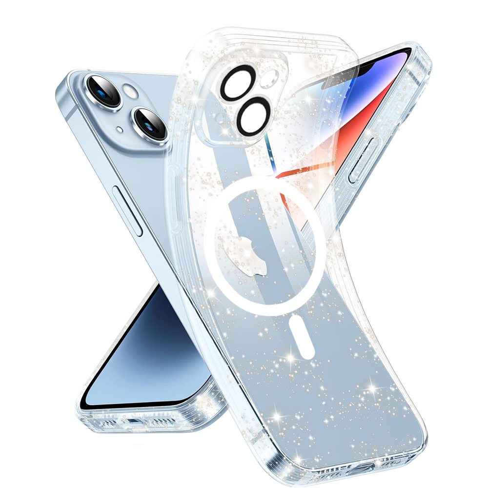 Techsuit SparkleSkin MagSafe Series kryt na iPhone 14 – číry KF2326130