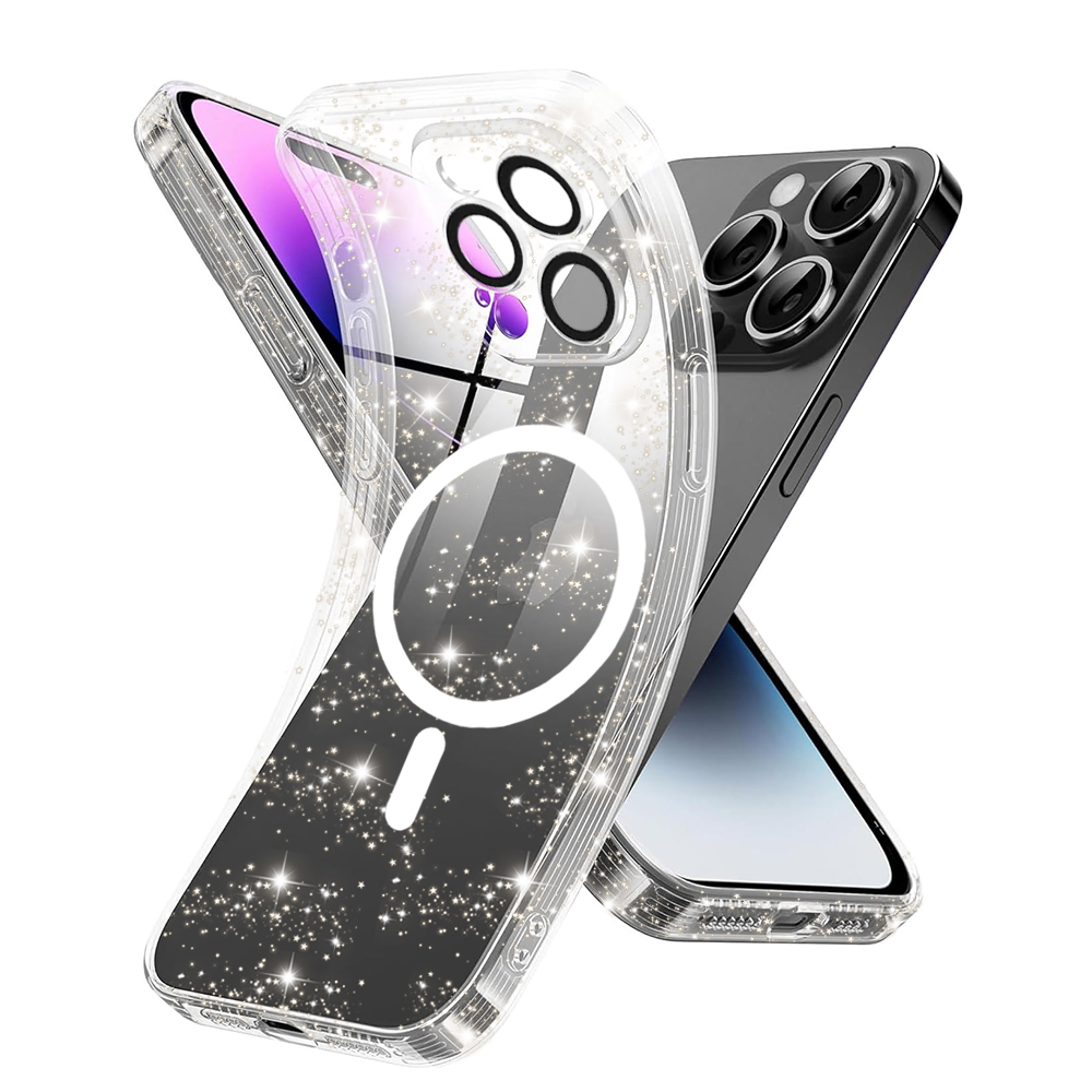 Techsuit SparkleSkin MagSafe Series kryt na iPhone 14 Pro Max – číry KF2326132