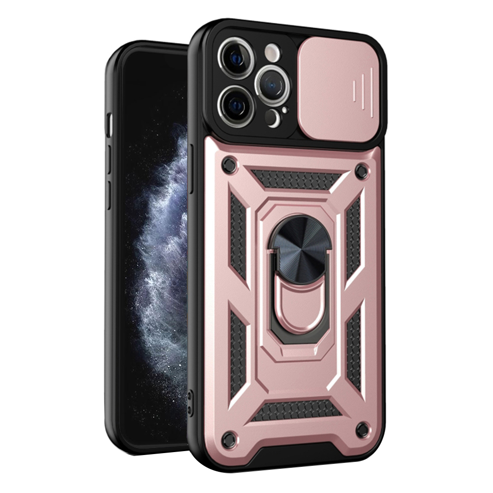 Techsuit CamShield Series kryt na iPhone 11 Pro Max – ružovo-zlatý KF2327621