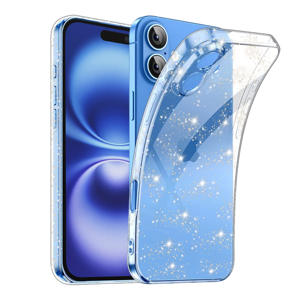 Techsuit SparkleSkin Series kryt na iPhone 16 – číry KF2330535