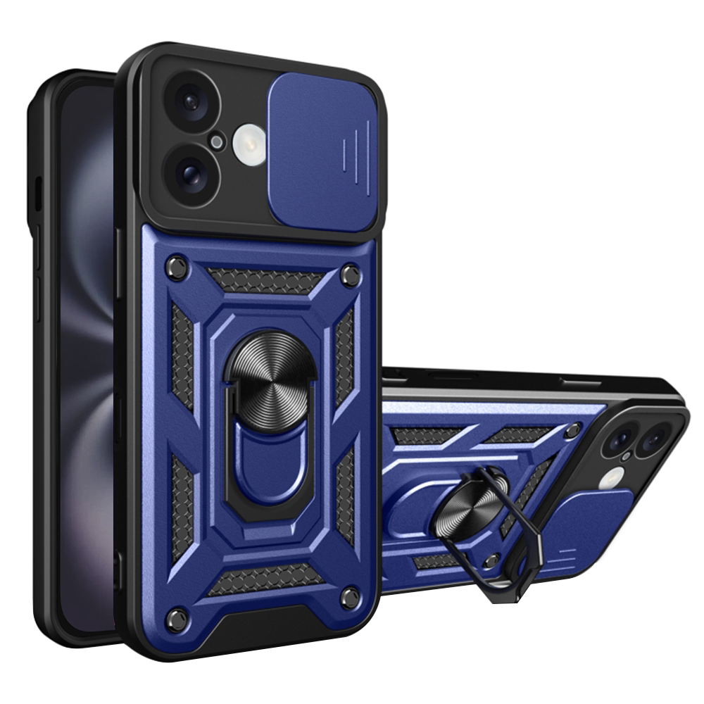 Techsuit CamShield Series kryt na iPhone 16 – modrý KF2330550