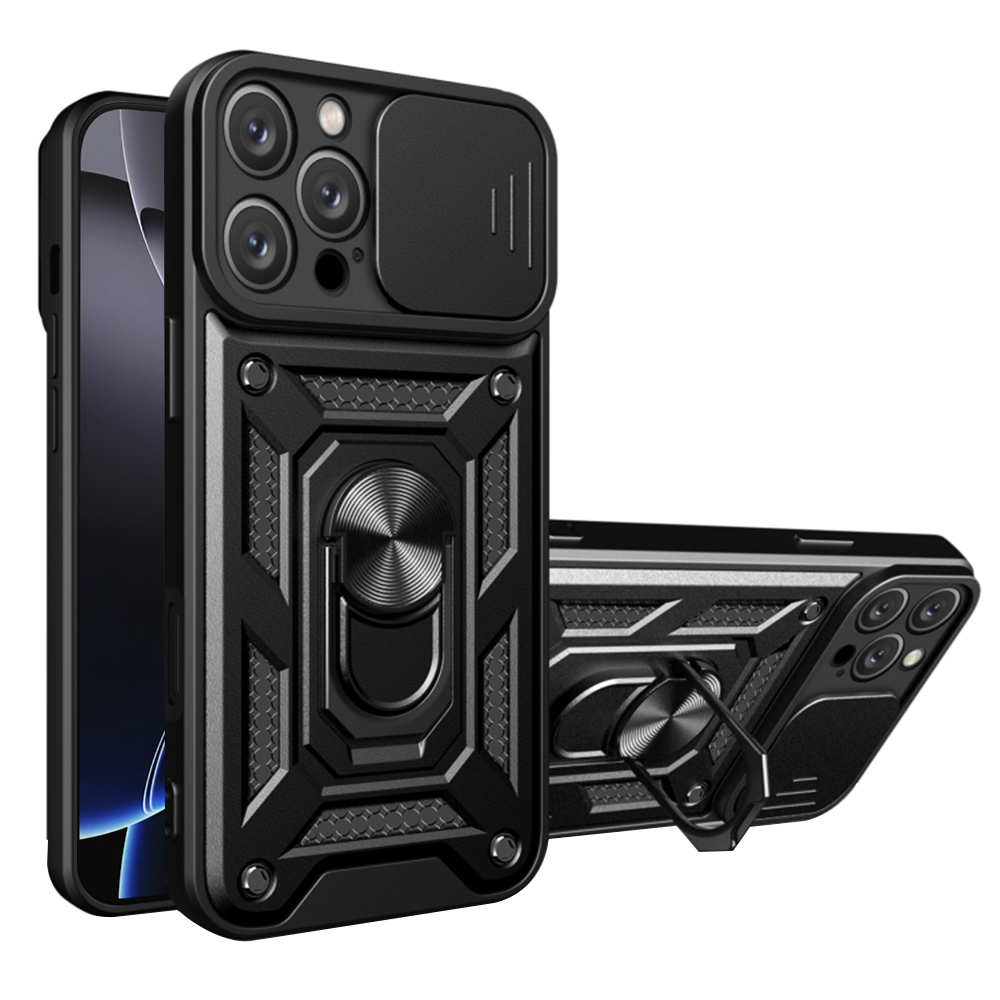 Techsuit CamShield Series kryt na iPhone 16 Pro – čierny KF2330555