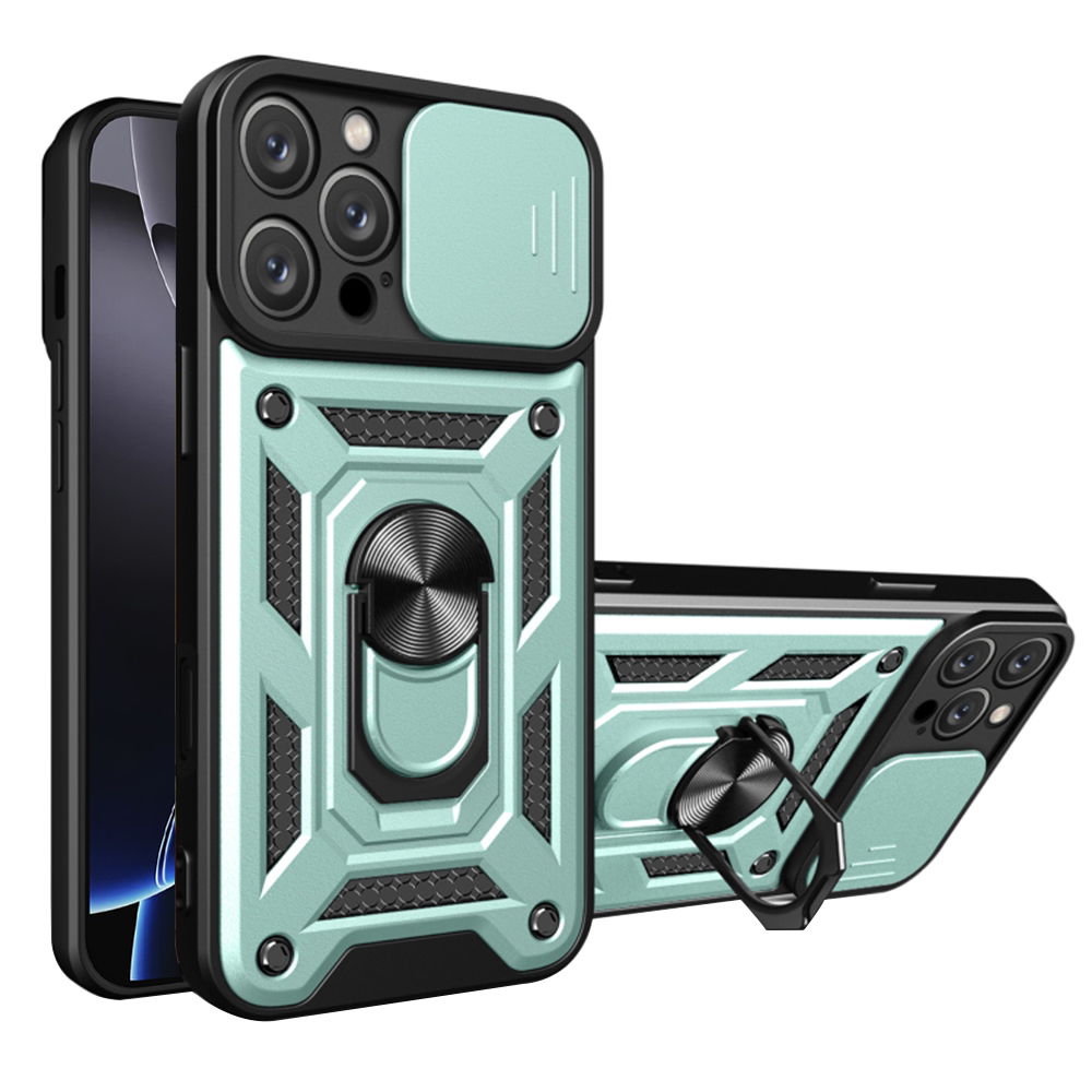 Techsuit CamShield Series kryt na iPhone 16 Pro – zelený KF2330557