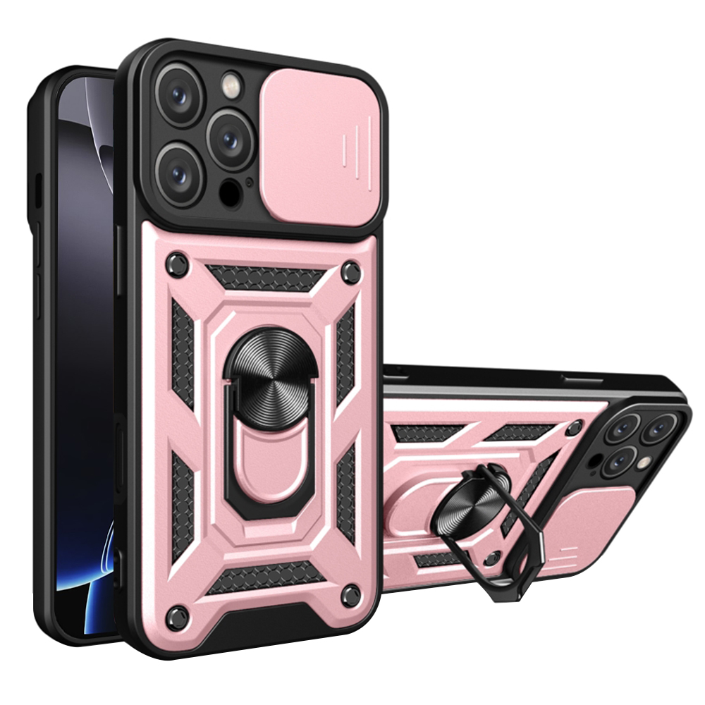 Techsuit CamShield Series kryt na iPhone 16 Pro Max – ružovo-zlatý KF2330560