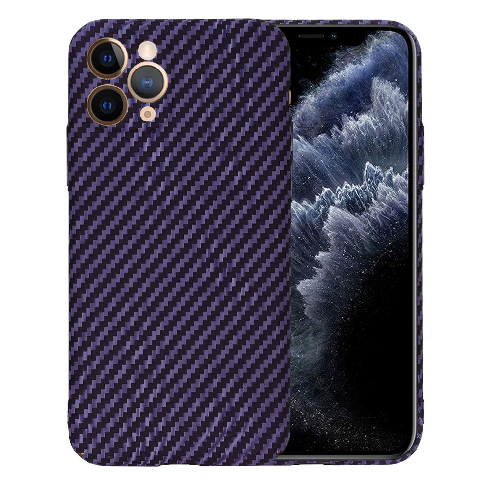 Techsuit Carbonite FiberShell kryt na iPhone 11 Pro – fialový KF2331411