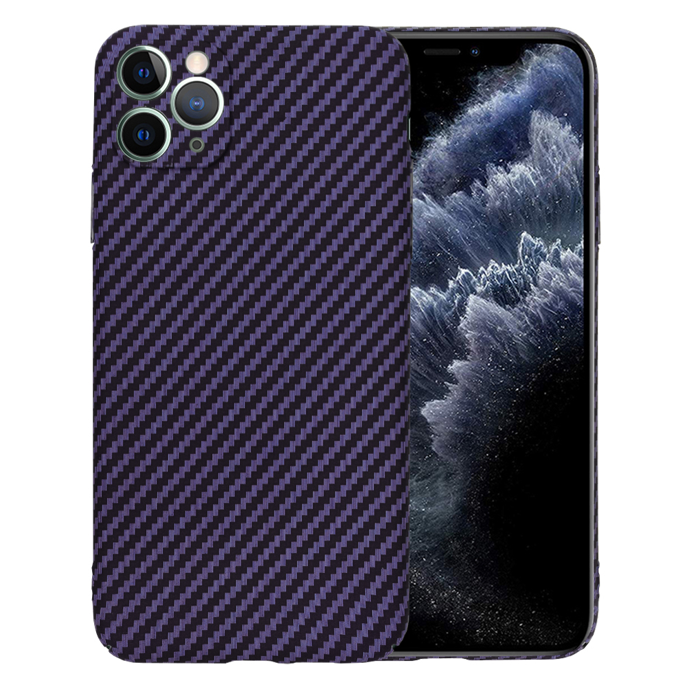 Techsuit Carbonite FiberShell kryt na iPhone 11 Pro Max – fialový KF2331414