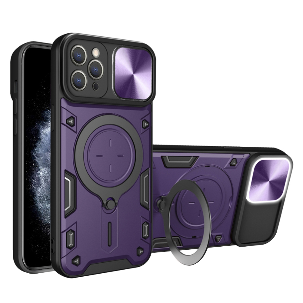 Techsuit CamGuard Pro kryt na iPhone 11 Pro Max – fialový KF2331522