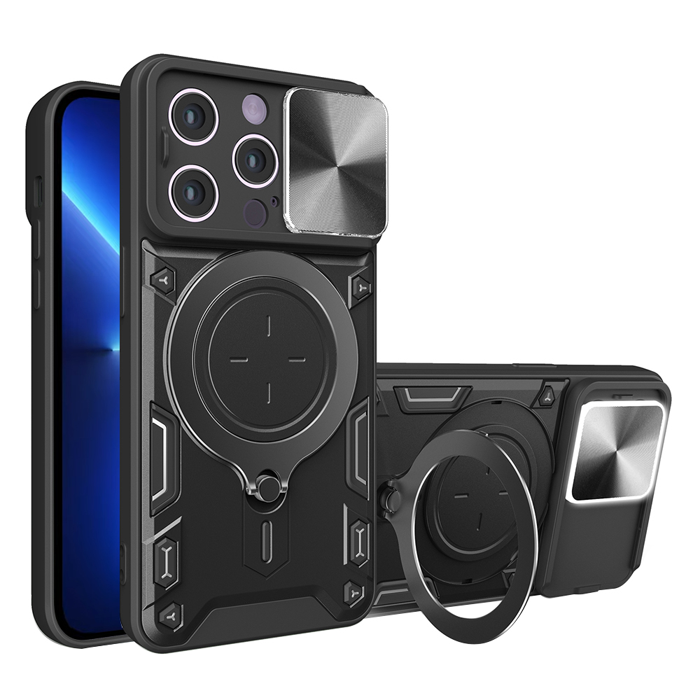Techsuit CamGuard Pro kryt na iPhone 13 Pro Max – čierny KF2331534