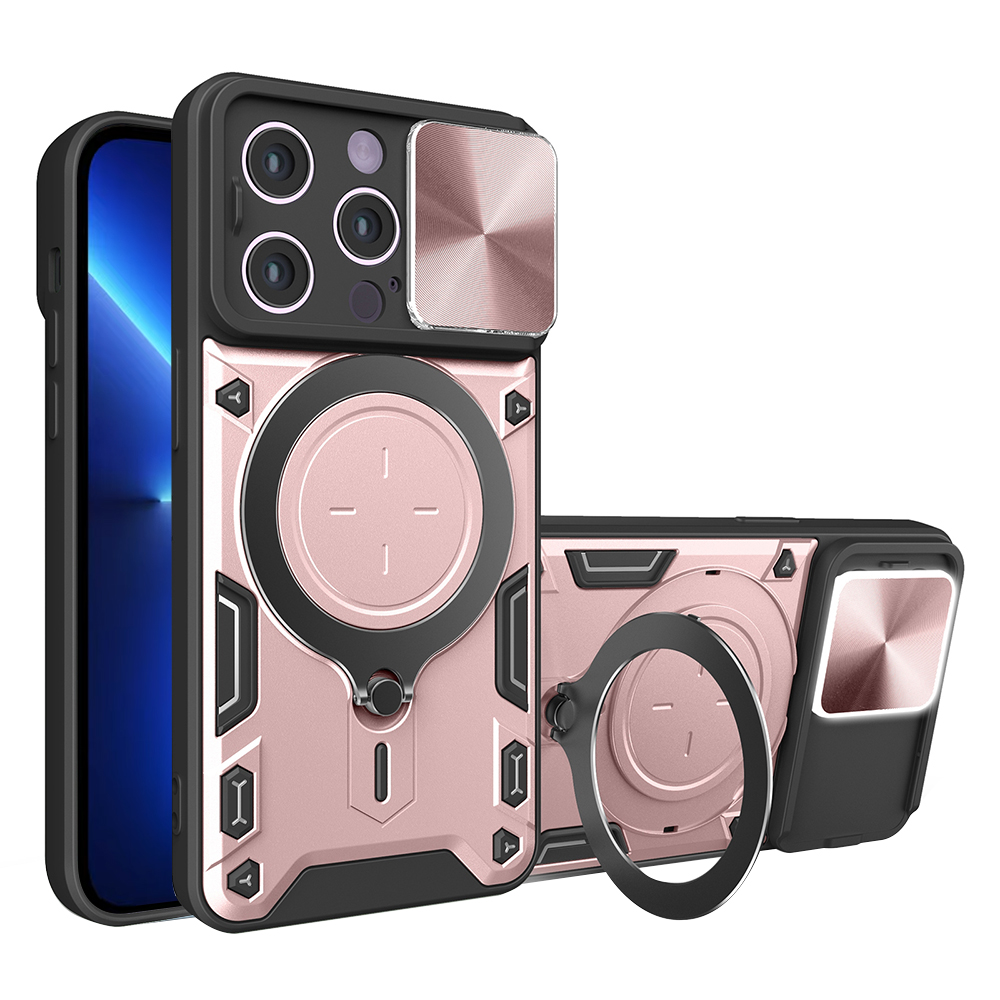 Techsuit CamGuard Pro kryt na iPhone 13 Pro Max – ružovo-zlatý KF2331538