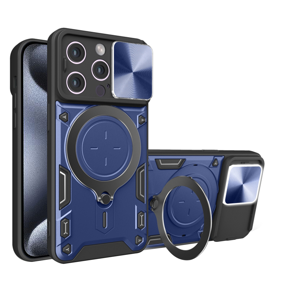Techsuit CamGuard Pro kryt na iPhone 15 Pro – modrý KF2331556