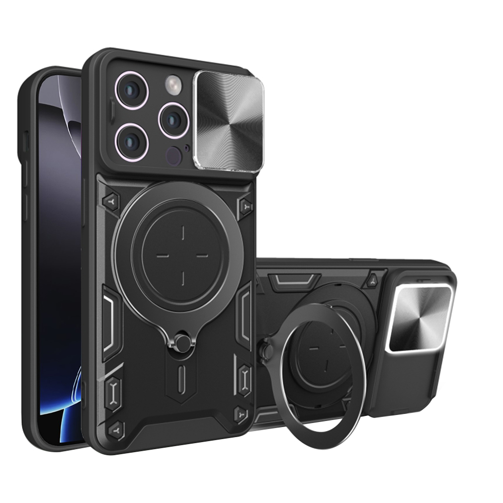 Techsuit CamGuard Pro kryt na iPhone 16 Pro Max – čierny KF2331579
