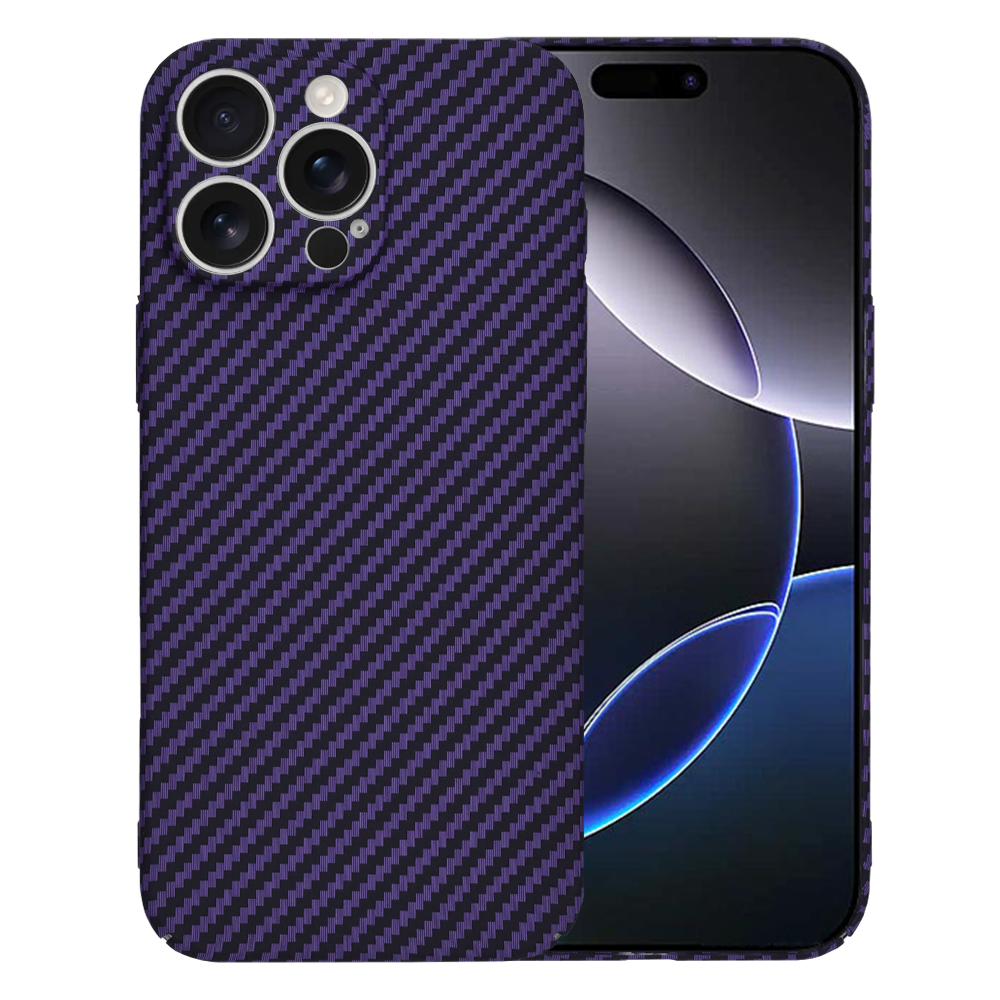 Techsuit Carbonite FiberShell kryt na iPhone 16 Pro Max – fialový KF2332948