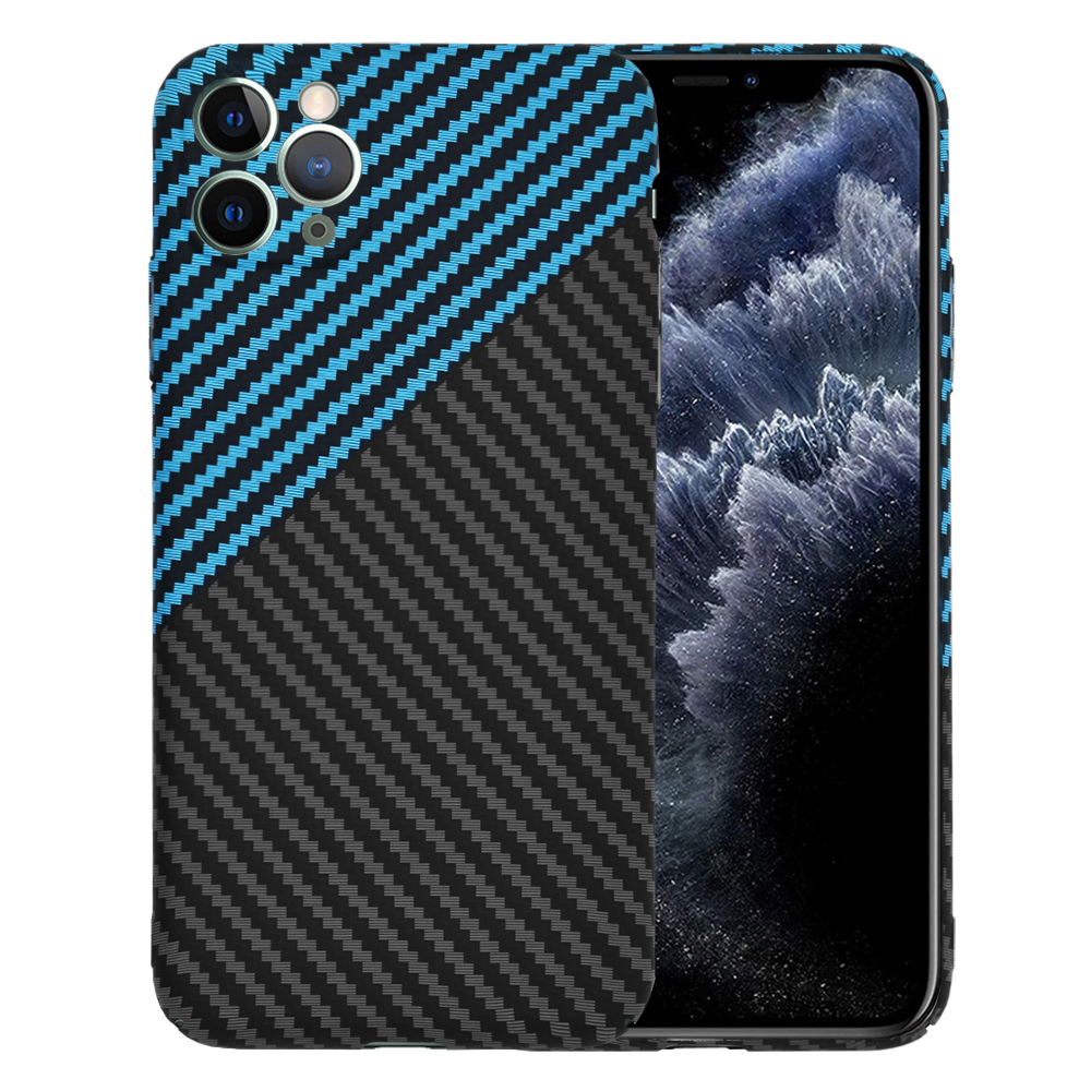 Techsuit Carbonite FiberShell kryt na iPhone 11 Pro Max – modrý Pulse KF2333204