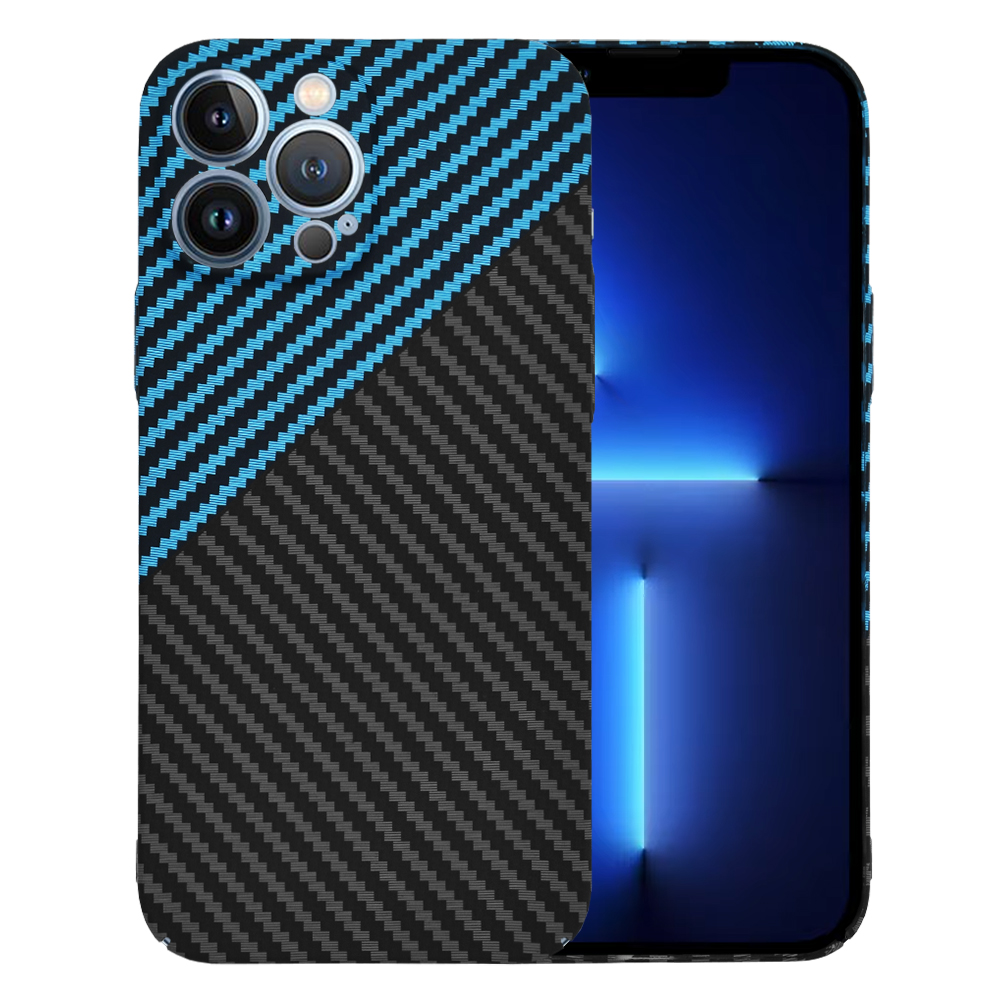 Techsuit Carbonite FiberShell kryt na iPhone 13 Pro Max – modrý Pulse KF2333219