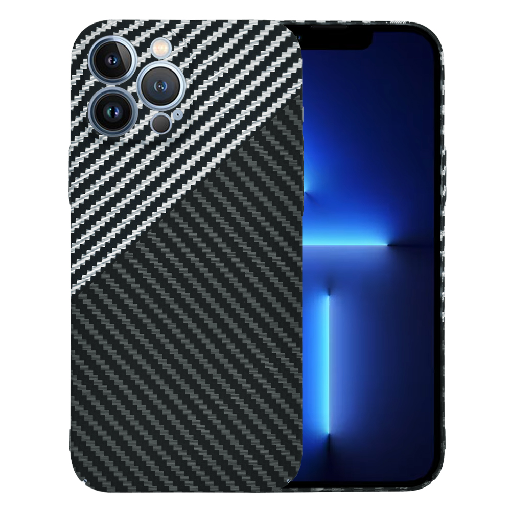 Techsuit Carbonite FiberShell kryt na iPhone 13 Pro Max – Stealth sivý KF2333220