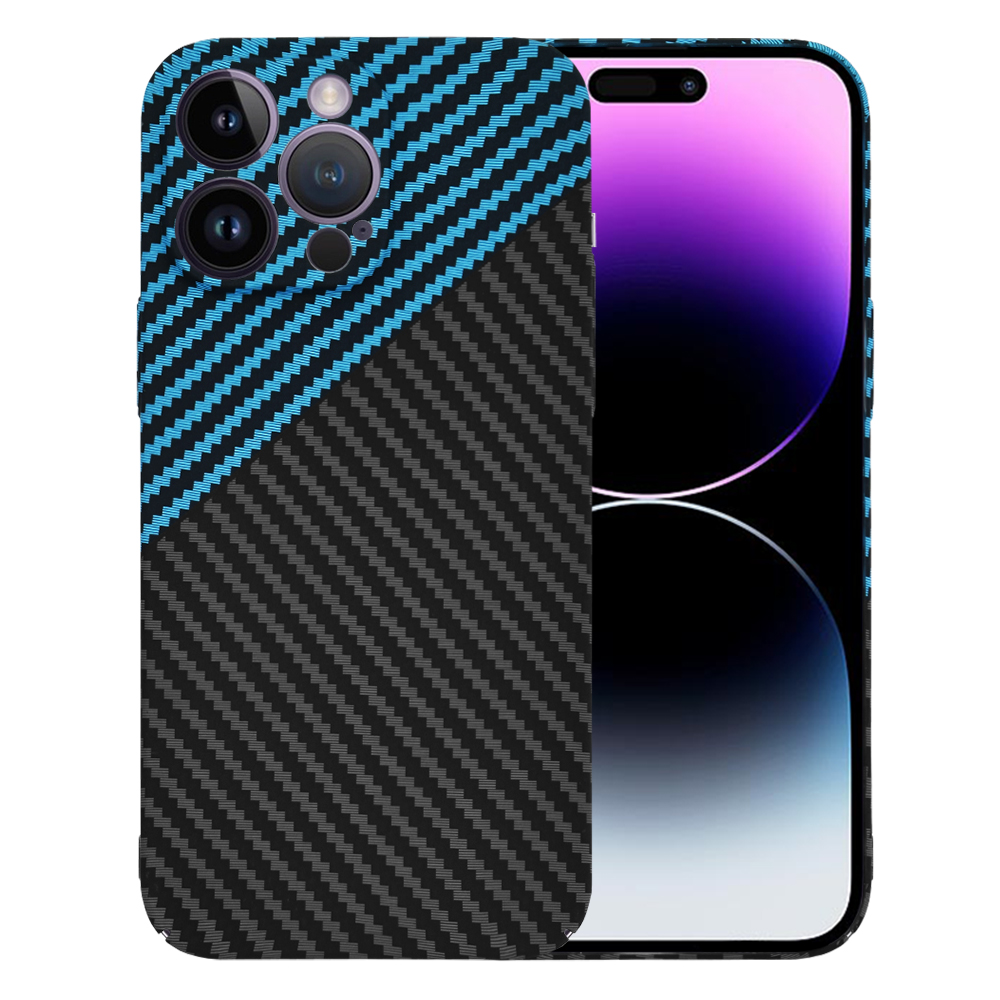 Techsuit Carbonite FiberShell kryt na iPhone 14 Pro Max – modrý Pulse KF2333234