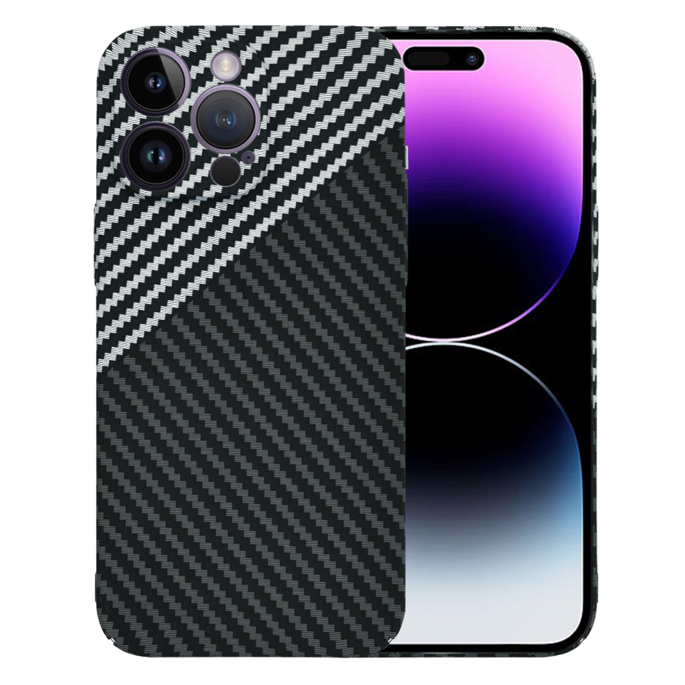 Techsuit Carbonite FiberShell kryt na iPhone 14 Pro Max – Stealth sivý KF2333235