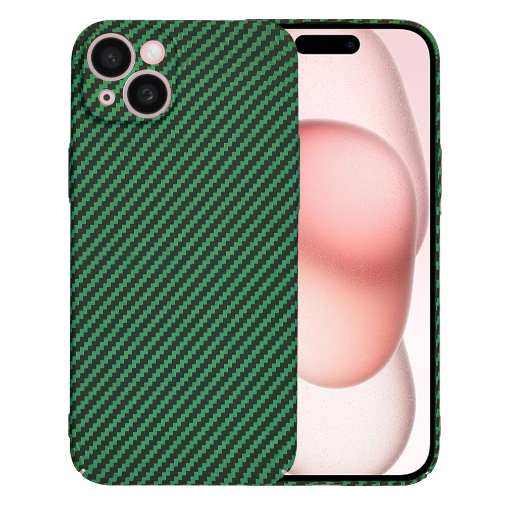 Techsuit Carbonite FiberShell kryt na iPhone 15 – zelený KF2333257