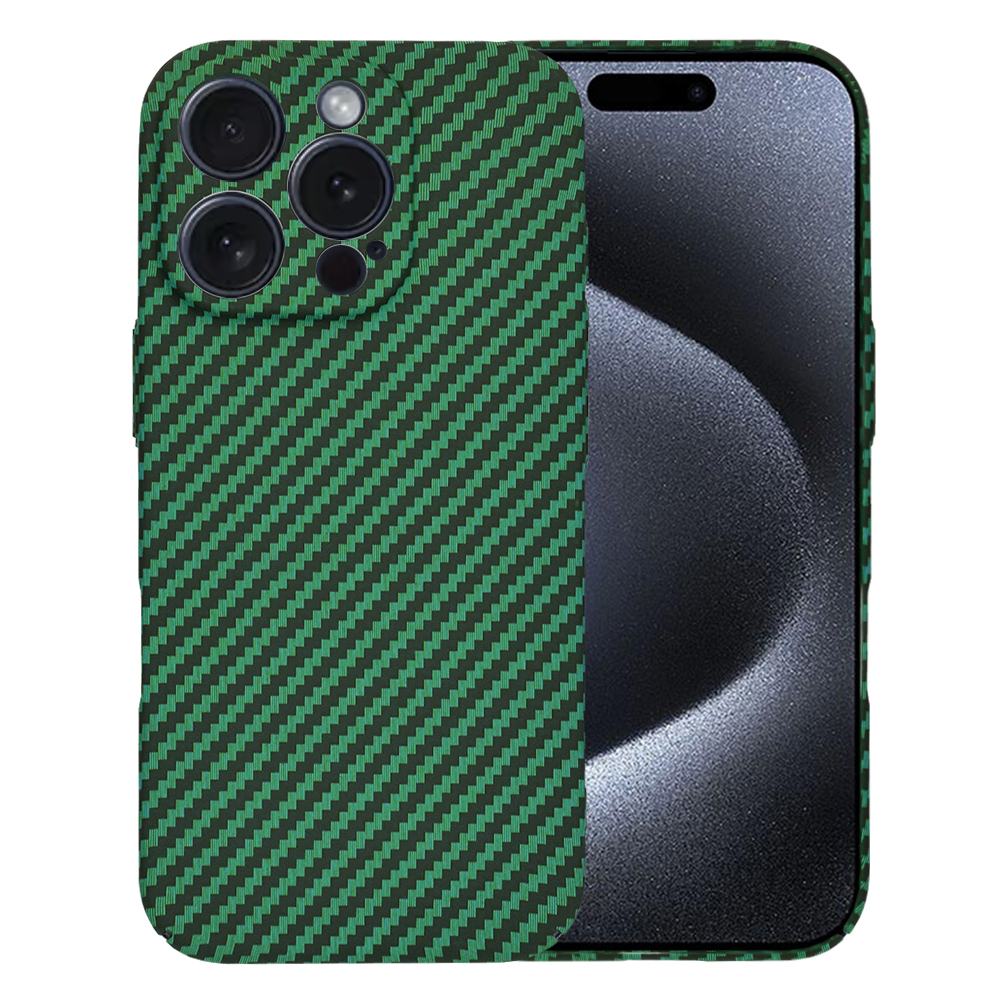 Techsuit Carbonite FiberShell kryt na iPhone 15 Pro – zelený KF2333262