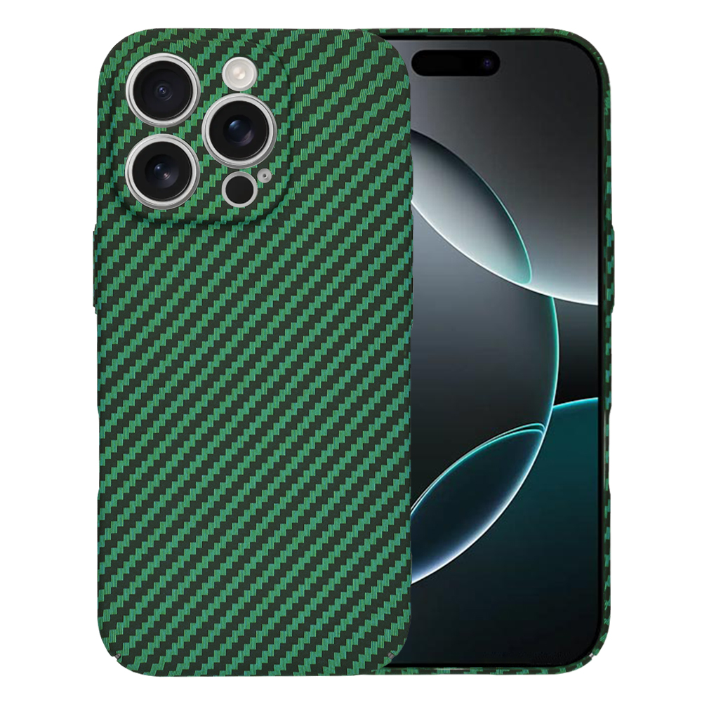 Techsuit Carbonite FiberShell kryt na iPhone 16 Pro – zelený KF2333467