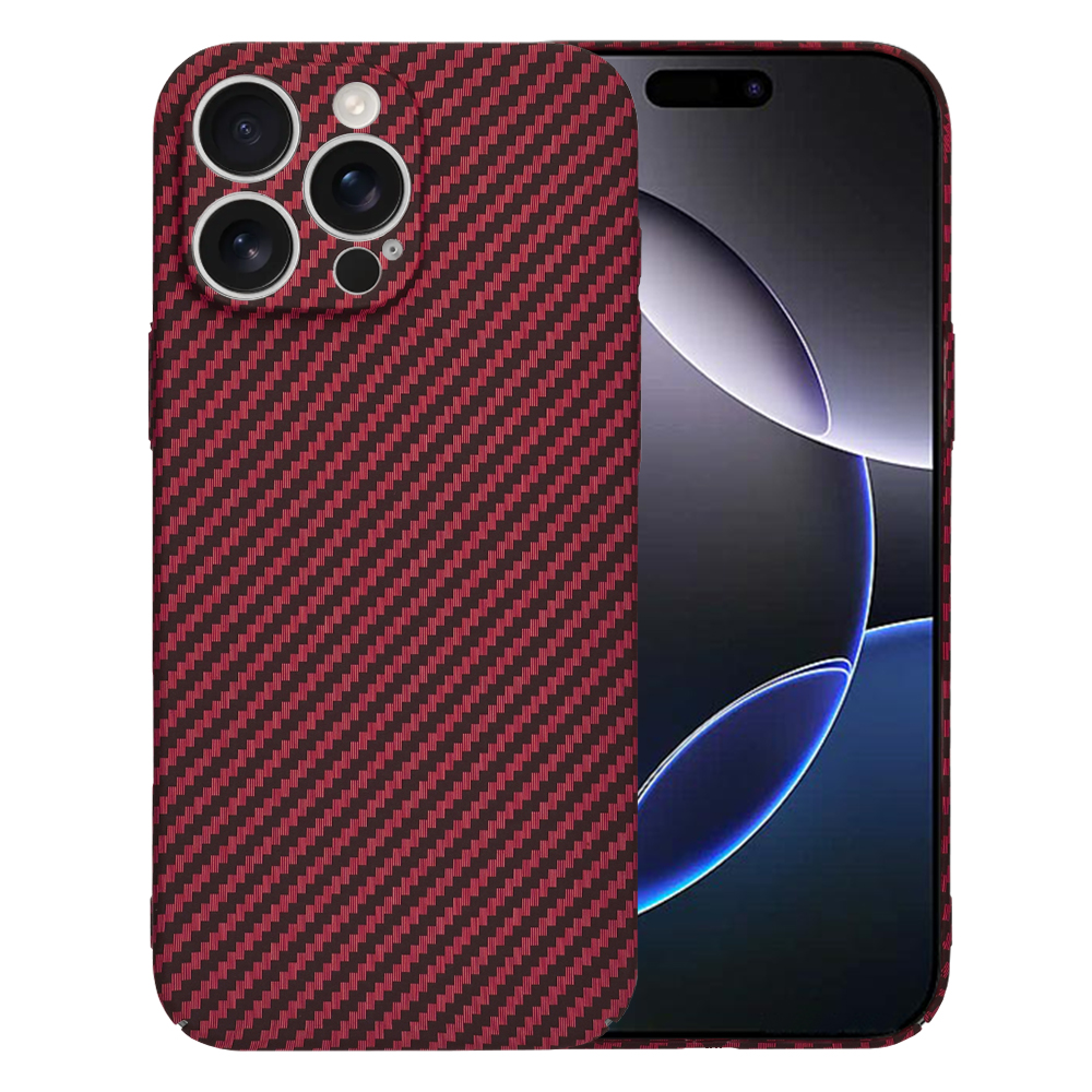 Techsuit Carbonite FiberShell kryt na iPhone 16 Pro Max – červený KF2333473