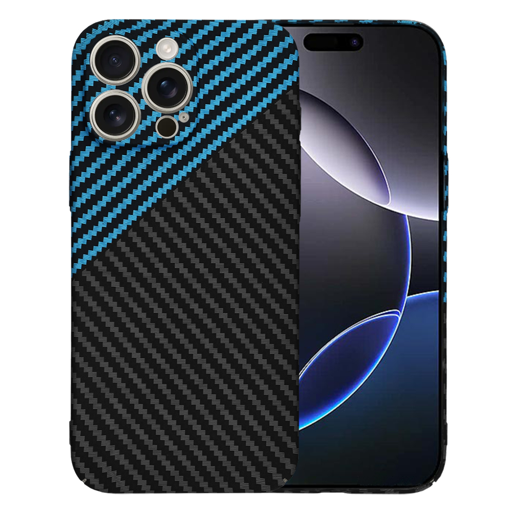 Techsuit Carbonite FiberShell kryt na iPhone 16 Pro Max – modrý Pulse KF2333474