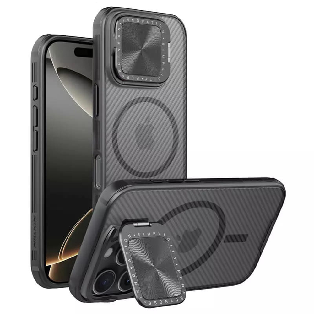 Nillkin CamShield Prop Magnetic kryt na iPhone 16 Pro – priehľadný čierny KF2334110