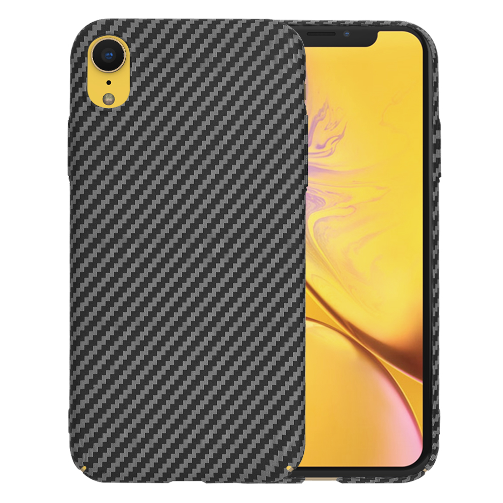 Techsuit Carbonite FiberShell kryt na iPhone XR – čierny KF2334568
