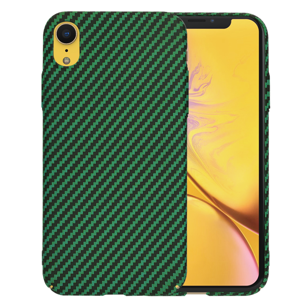 Techsuit Carbonite FiberShell kryt na iPhone XR – zelený KF2334569