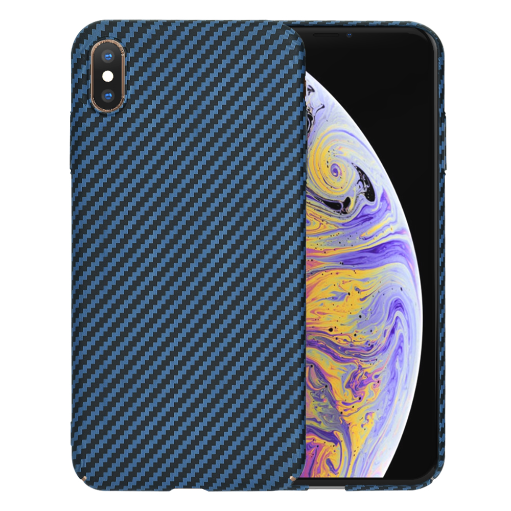 Techsuit Carbonite FiberShell kryt na iPhone XS Max – tyrkysový KF2334590