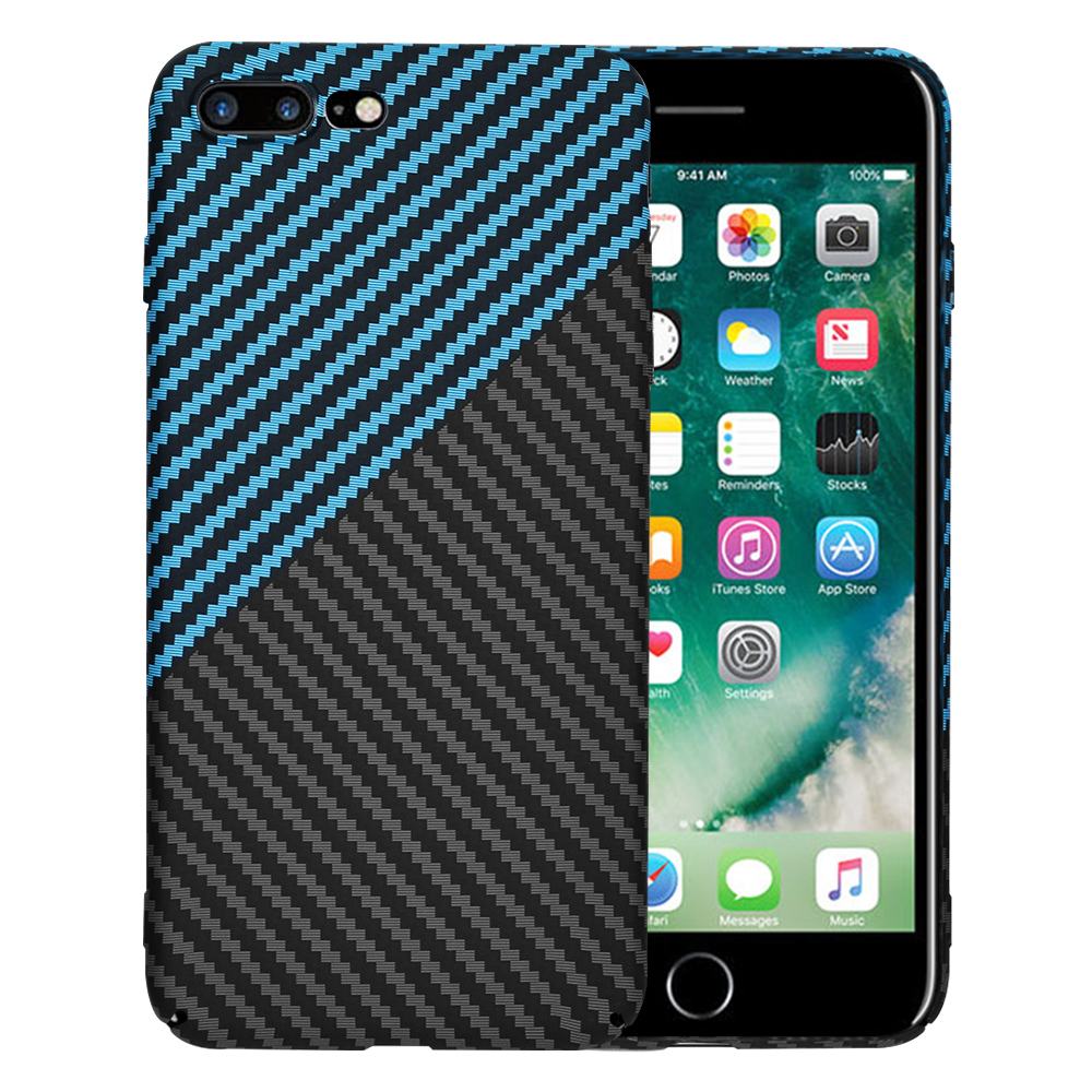 Techsuit Carbonite FiberShell kryt na iPhone 7 Plus / iPhone 8 Plus – modrý Pulse KF2334595