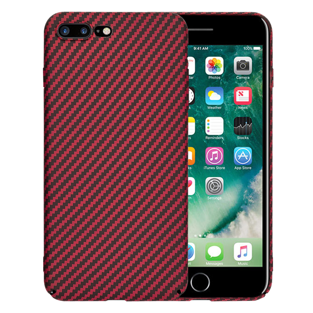 Techsuit Carbonite FiberShell kryt na iPhone 7 Plus / iPhone 8 Plus – červený KF2334594