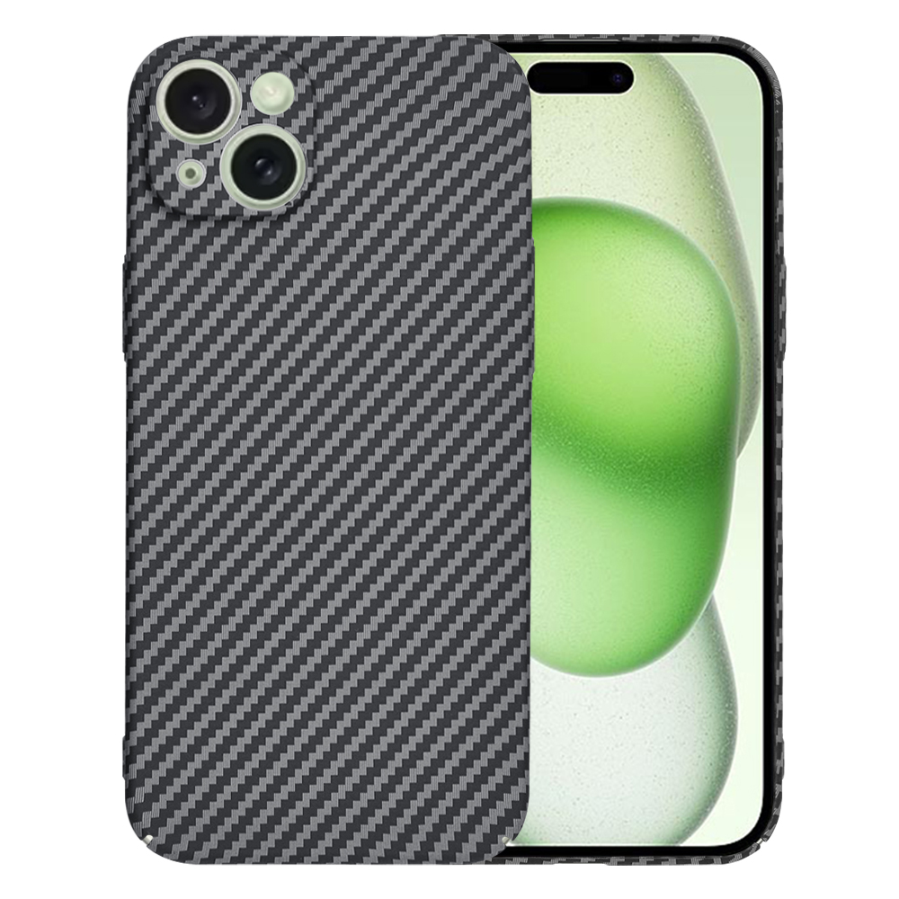 Techsuit Carbonite FiberShell kryt na iPhone 15 Plus – čierny KF2334600