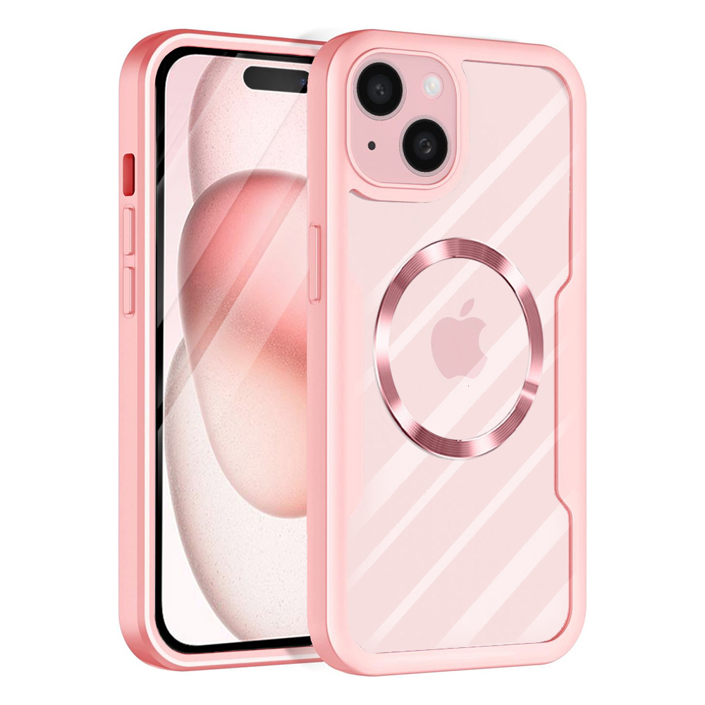 Techsuit ColorVerse 360 MagSafe Series – 360° kryt + ochranné sklo na iPhone 15 Plus – ružový KF2336015