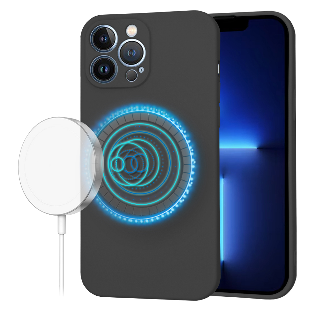 Techsuit SoftFlex MagSafe kryt na iPhone 13 Pro Max – čierny KF2336683