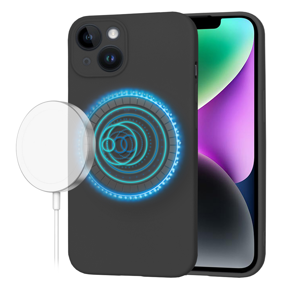 Techsuit SoftFlex MagSafe kryt na iPhone 14 – čierny KF2336691