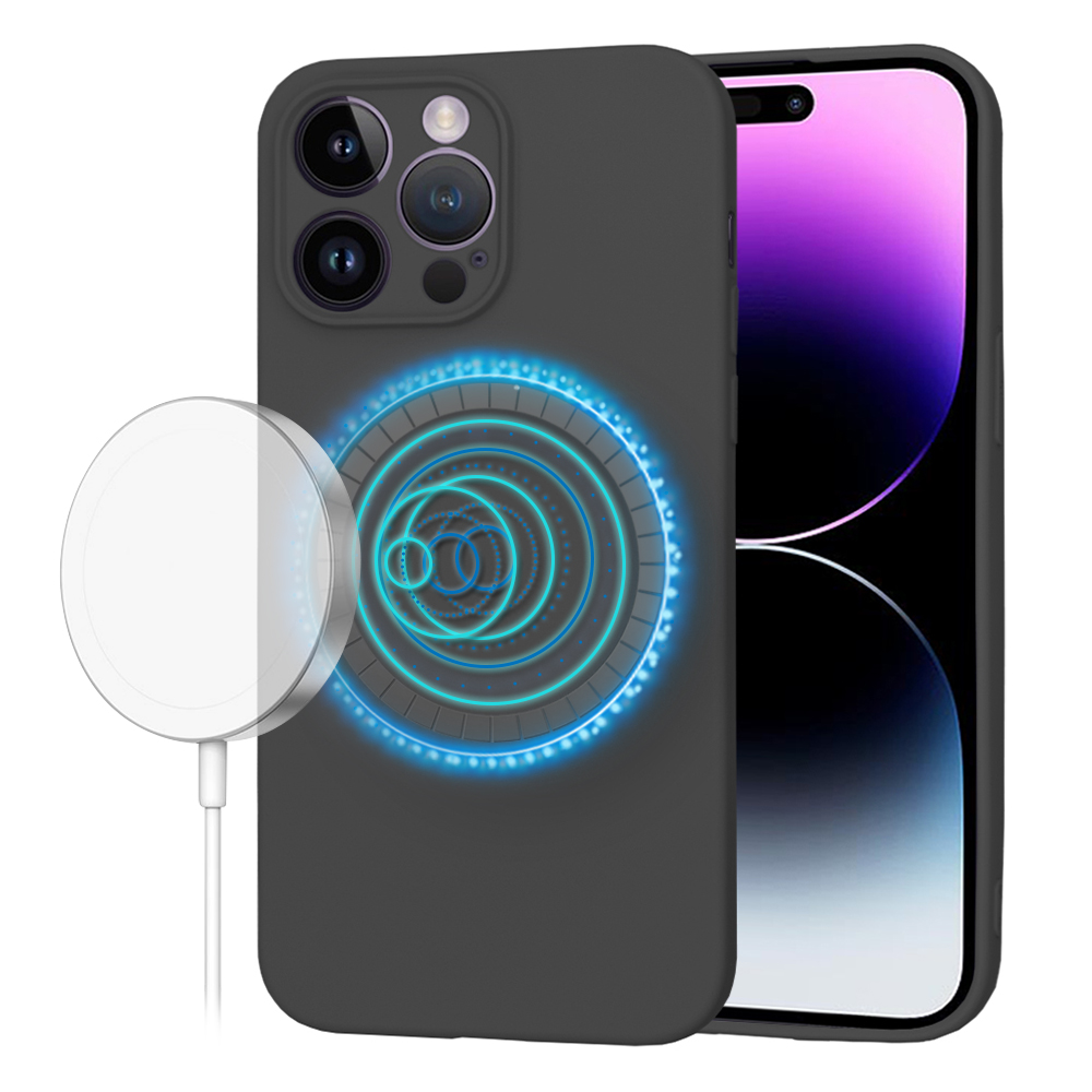 Techsuit SoftFlex MagSafe kryt na iPhone 14 Pro Max – čierny KF2336707