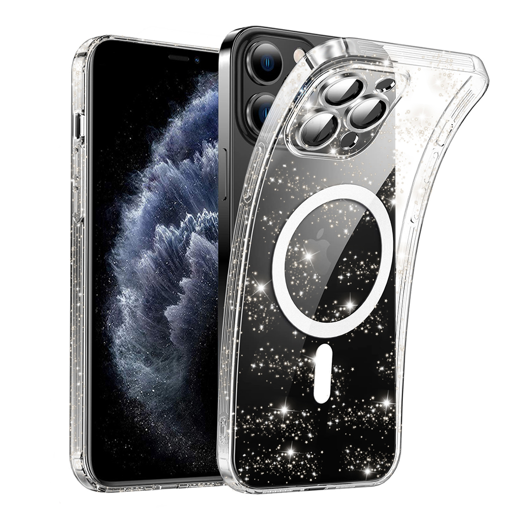 Techsuit SparkleSkin MagSafe Series kryt na iPhone 11 Pro Max – číry KF2341303