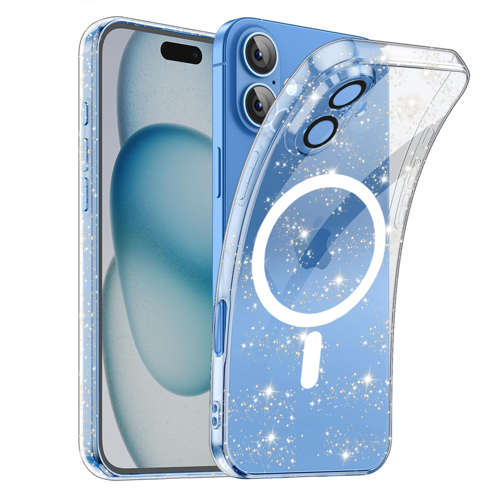 Techsuit SparkleSkin MagSafe Series kryt na iPhone 16 – číry KF2341306