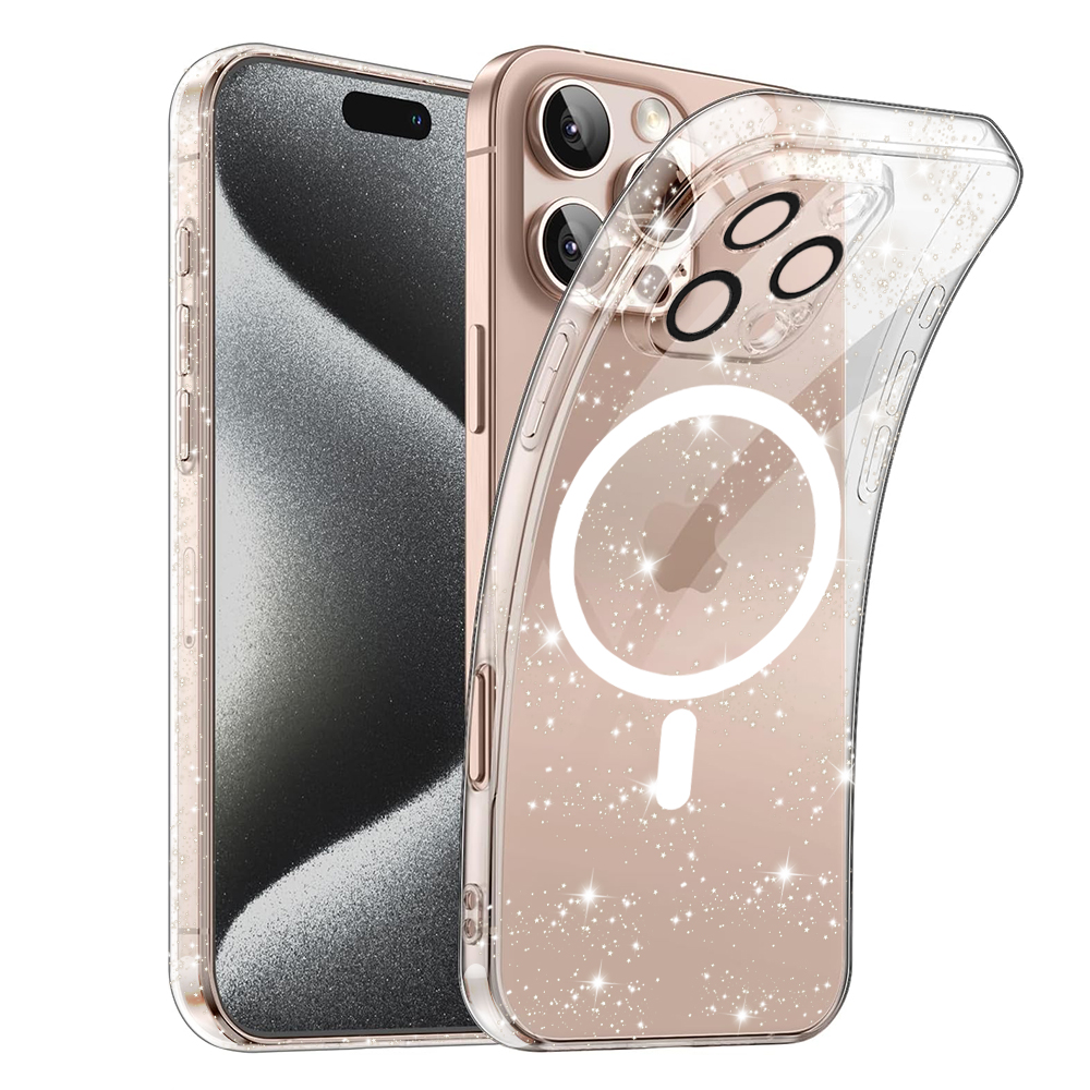 Techsuit SparkleSkin MagSafe Series kryt na iPhone 16 Pro Max – číry KF2341309