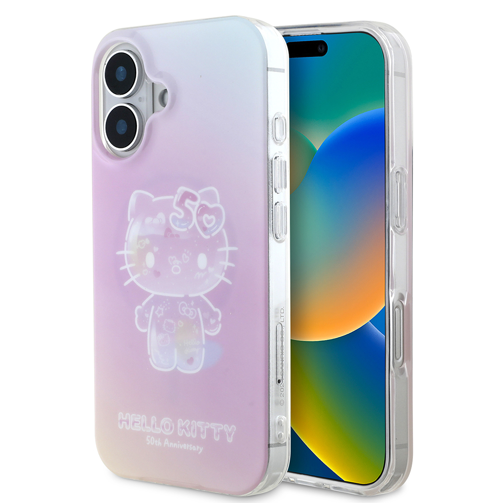 Hello Kitty Hardcase IML 50TH Anniversary MagSafe kryt na iPhone 16 – ružový KF2345647